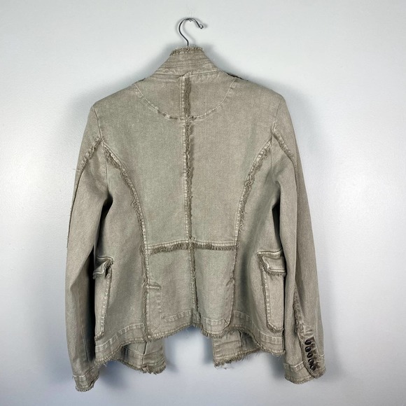 Free People We The Free RARE Last Dance Military Blazer Jacket Size Medium - Picture 6 of 8
